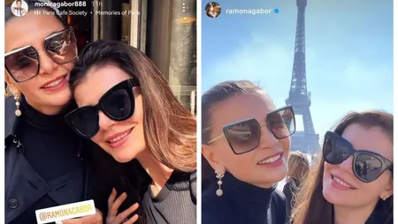 Ramona şi Monica Gabor, vacanţă de lux la Paris alături de Mr. Pink. Ce sfat i-a cerut prin telefon lui Irinel Columbeanu