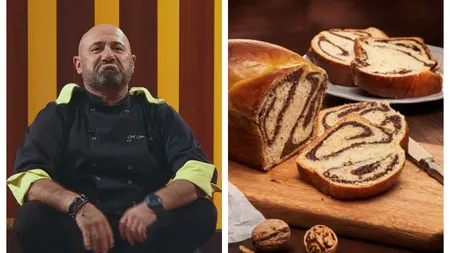 Reţeta de cozonac a lui Cătălin Scărlătescu. Cum să-ţi iasă pufos şi delicios cozonacul de Paşte. Ingredientul care nu trebuie să lipsească