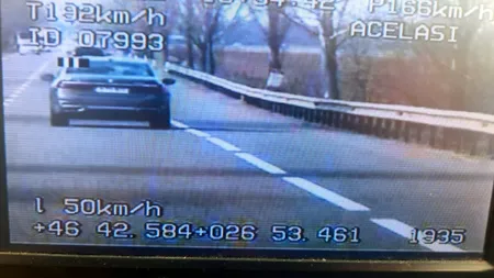 Şofer prins de radar cu aproape 200 km/h, pe DN 2