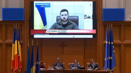 Discursul lui Zelenski în Parlamentul României, umbrit de probleme tehnice. Cum explică Departamentul Tehnic sincopele. Cine a fost traducătorul
