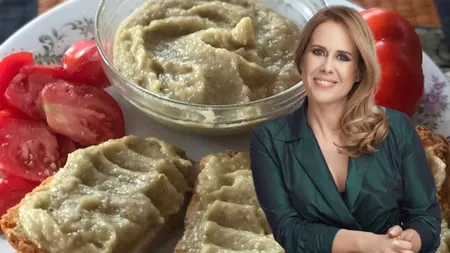 Mihaela Bilic are rețeta de salată de vinete dietetică. Ingredientele secrete şi leguma de sezon cu care se înlocuieşte pâinea