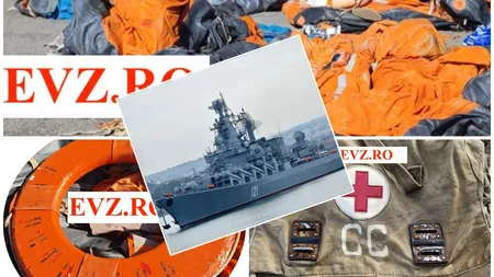 Dovada clară a scufundării navei-amiral rusești Moskva. Ce obiecte s-au descoperit pe litoralul Mării Negre