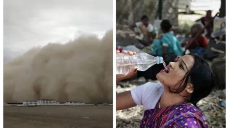 Val de fenomene meteo extreme în toată lumea. Furtunile de nisip paralizează totul în Irak, iar India se topeşte la temperaturi de 49 de grade