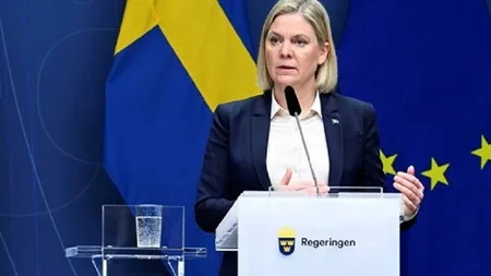 Suedia se alătură Finlandei şi va cere aderarea la NATO. Anunţa de ultima oră al premierului suedez Magdalena Andersson