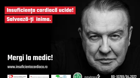 Insuficiența cardiacă ucide! Salvează-ți inima. Mergi la medic!