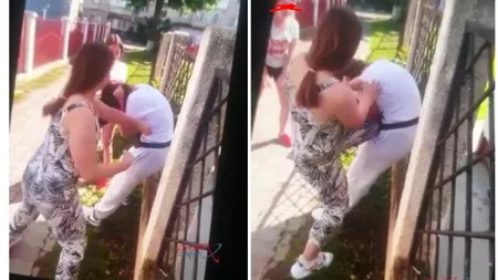 O elevă din Găeşti, bătută şi scuipată de o gaşcă de fete. Întreaga scenă a fost filmată