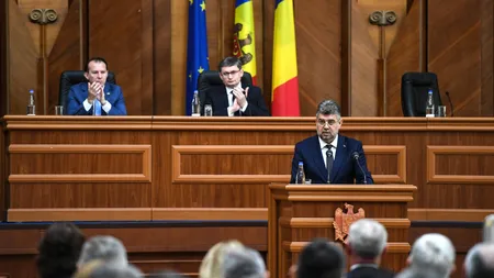 Marcel Ciolacu reafirmă în Parlamentul de la Chişinău spijinul României pentru aderarea Moldovei la UE şi îl atacă pe Putin: 
