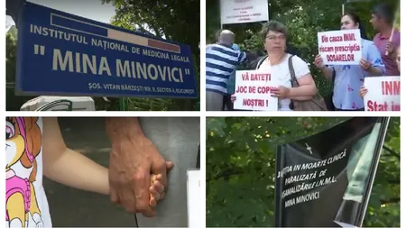 Protest la Institutul Național de Medicină Legală. Oamenii sunt nemulțumiți de modul în care se fac expertizele