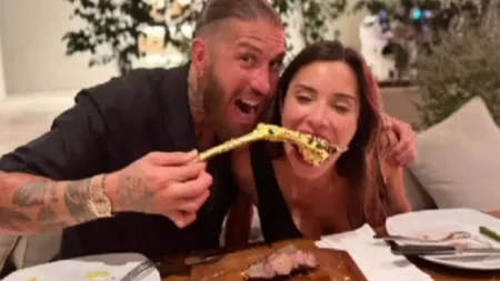 Sergio Ramos şi soţia sa, Pilar Rubio, aspru criticaţi pentru o fotografie postată pe reţelele sociale: 