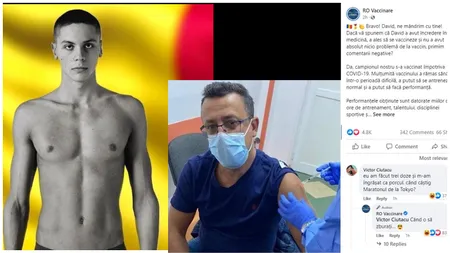 Victor Ciutacu, reacţie spumoasă după ce RO Vaccinare şi-a atribuit meritele pentru performanţa lui David Popovici. 