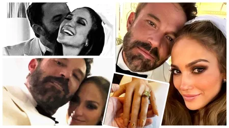 Jennifer Lopez și Ben Affleck s-au căsătorit în secret, la Las Vegas. Ce rochie a purtat celebra cântăreaţă