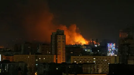 Război în Ucraina. Bombardamentele armatei ruse au luat drept ţintă infrastructuri-cheie din Kiev