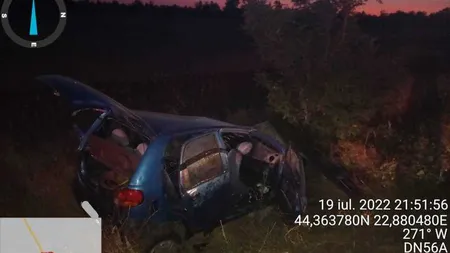 Accident cumplit în Mehedinți! O femeie a murit, iar alte trei persoane, printre care doi copii, au fost rănite