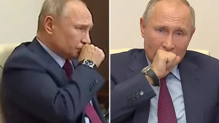 Noi imagini controversate cu Vladimir Putin. Preşedintele nu s-a mai putut opri din tuşit, ce motive a invocat VIDEO