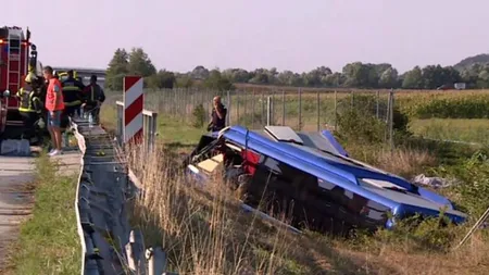 Autocar cu turişti implicat într-un accident în Croaţia. Sunt cel puţin 12 morţi şi zeci de răniţi