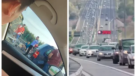 Carambol pe Autostrada Soarelui. Patru maşini s-au ciocnit în apropiere de Feteşti