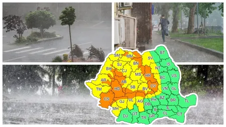 Noi alerte meteo. Vreme caniculară, apoi furtuni puternice. A fost emisă alertă cod portoliu