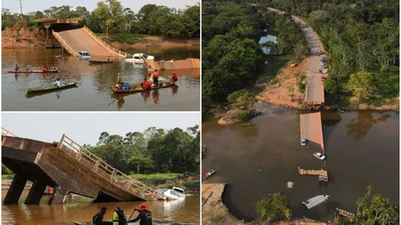 Pod prăbuşit în Brazilia. Bilanţ tragic: trei morţi, 14 răniţi şi mai multe persoane date dispărute. VIDEO