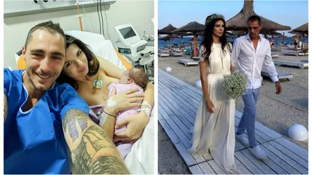 Alice Cavaleru a născut pentru a doua oară. Prima imagine cu fiica ei şi a lui Vladimir Drăghia. Ce nume a primit FOTO