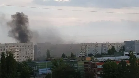 Explozie puternică în Energodar, în apropiere de centrala de la Zaporojie. Oraşul a rămas fără curent şi apă