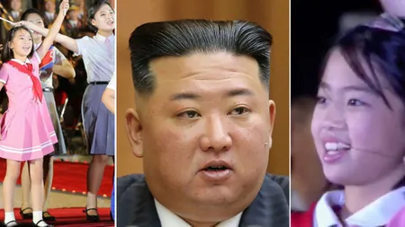 Prima apariţie în public a presupusei fiice a dictatorului Kim Jong Un. Cum s-au dat de gol dictatorul şi soţia lui VIDEO