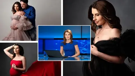 Violeta Romanescu, prezentatoarea ştirilor România TV, a născut! Primele imagini cu micuţa Olivia FOTO