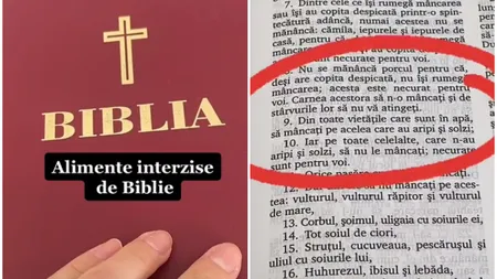 Ştiaţi că Biblia interzice consumul fructelor de mare? Lista alimentelor permise de Cartea Sfântă