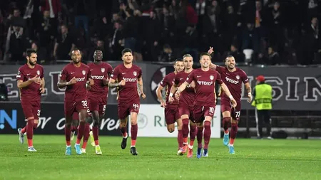 CFR Cluj - Slavia Praga 2-0 în Conference League. Puncte şi bani pentru Dan Petrescu