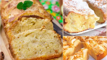Prăjitură pufoasă cu mere şi scorţişoară, desertul rapid şi delicios care ţi se topeşte în gură