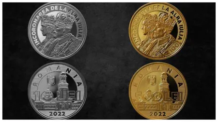 BNR lansează două monede din aur și argint! Cum v-a arăta și cât va costa moneda din aur în valoare de 500 de lei