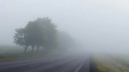 Alertă meteo COD GALBEN de ceaţă densă pe mai multe drumuri din ţară