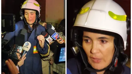 Ce mascaradă! Clotilde Armand s-a deghizat în pompier la incendiul de pe Nordului ca să o vadă presa! Venise în haine de stradă şi a luat echipamentul unui pompier doar ca să 