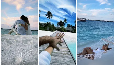 Codruţa şi Valentin Sanfira, lună de miere în Maldive. Imagini de vis din resortul unde sunt cazaţi