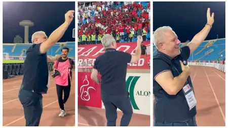 Marius Şumudică i-a înnebunit pe arabi! A dansat pe ritmuri orientale în fața fanilor VIDEO