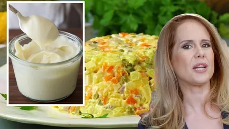 Câtă maioneză trebuie să aibă salata de boef, ca să nu te îngraşi. Mihaela Bilic a dezvăluit secretul: 