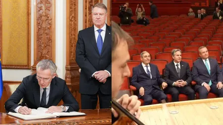 VIDEO + FOTO: Jens Stoltenberg și Antony Blinken, la București. Șeful NATO: Este în interesul nostru să ne asigurăm că președintele Putin nu câștigă