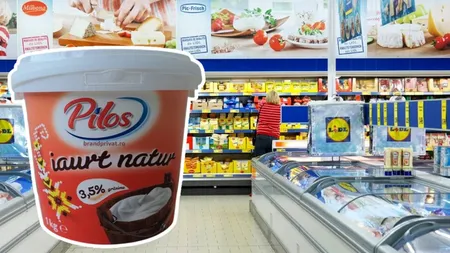 Sortimente de iaurt Pilos, retrase de Lidl. Produsul conţine bucăţi de plastic