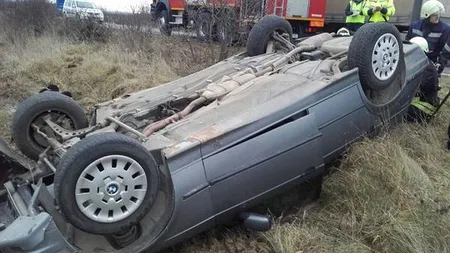 Accident soldat cu doi morţi pe Autostrada Bucureşti-Ploieşti. O maşină a ieșit prin parapetul de protecție şi a căzut de la o înălţime de 5 metri