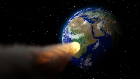 Un asteroid uriaș, de dimensiunile unui teren de fotbal se îndreaptă către Pământ! Viteza de deplasare este de 6 kilometri pe secundă