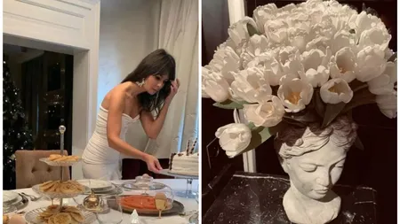 Lux şi opulenţă acasă la Dana Budeanu. Imagini cu bradul feeric şi masa de Crăciun