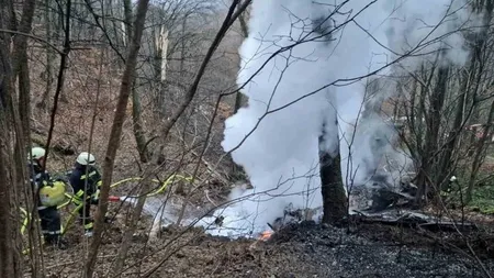 Un avion militar MiG 21 s-a prăbuşit. Cei doi piloţi s-au catapultat şi sunt în viaţă