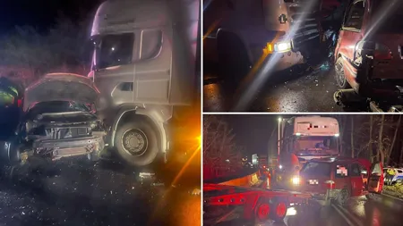 Imagini cumplite de la un accident cu doi morţi şi o a treia persoană în stare critică. Cine este tânărul de 23 de ani care a intrat pe contransens