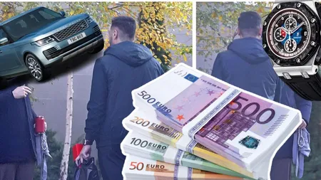 El e celebrul fotbalist care se scaldă în lux și opulență. A atras toate privirile cu ceasul de aproape 60.000 de euro și noul Range Rover Vogue de 105.000 de euro. Apariție de lux în zona de nord a Capitalei