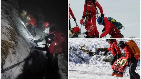 VIDEO Patru cetăţeni ucraineni, blocaţi în Munţii Maramureşului. Unul dintre bărbaţi a fost evacuat cu elicopterul SMURD