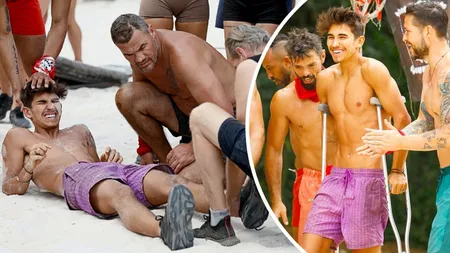Sebastian Dobrincu, eliminare dramatică de la Survivor România 2023. A părăsit concursul în cârje: „Am nevoie de o intervenție chirurgicală”