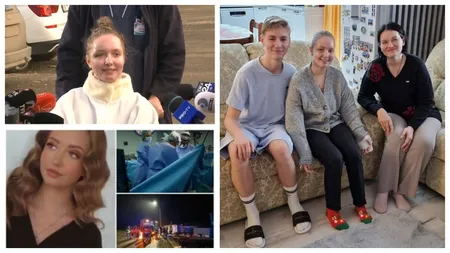 Cum se simte Alexia, la o săptămână de la externare. Adolescenta de 15 ani, care și-a pierdut brațele în accidentul din Pașcani, și-a petrecut sărbătorile cu familia