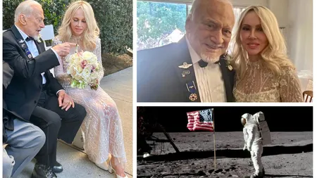 Buzz Aldrin, al doilea om care a păşit pe Lună, s-a căsătorit cu Anca Faur. Are 93 de ani, iar românca e cu 30 de ani mai tânără