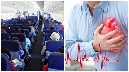 Miracol la mare înălțime! Un bărbat a suferit un infarct în avion, dar norocul a fost de partea sa. La bordul aeronavei se aflau 56 de medici cardiologi