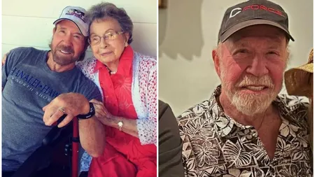 Cum arată mama lui Chuck Norris, la 101 ani. Actorul este de nerecunoscut, la aproape 83 de ani