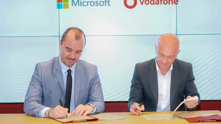 Vodafone și Microsoft își unesc forțele pentru a accelera digitalizarea sectoarelor public și privat din România